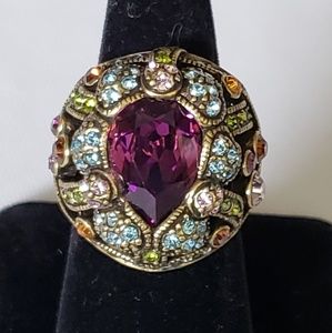 Heidi Daus Swarovski Crystal Dragonfly Ring